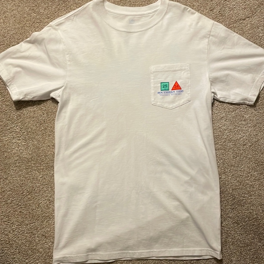 Southern Tide White T-Shirt Mens Small